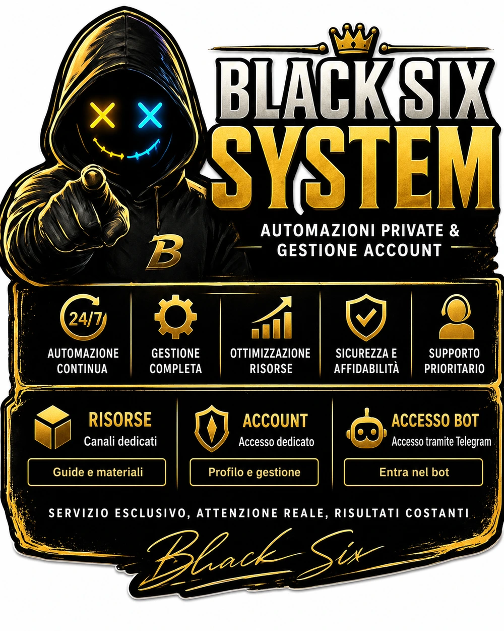 Black Six system visual